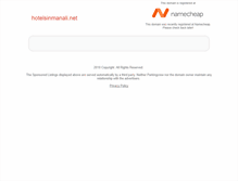 Tablet Screenshot of hotelsinmanali.net